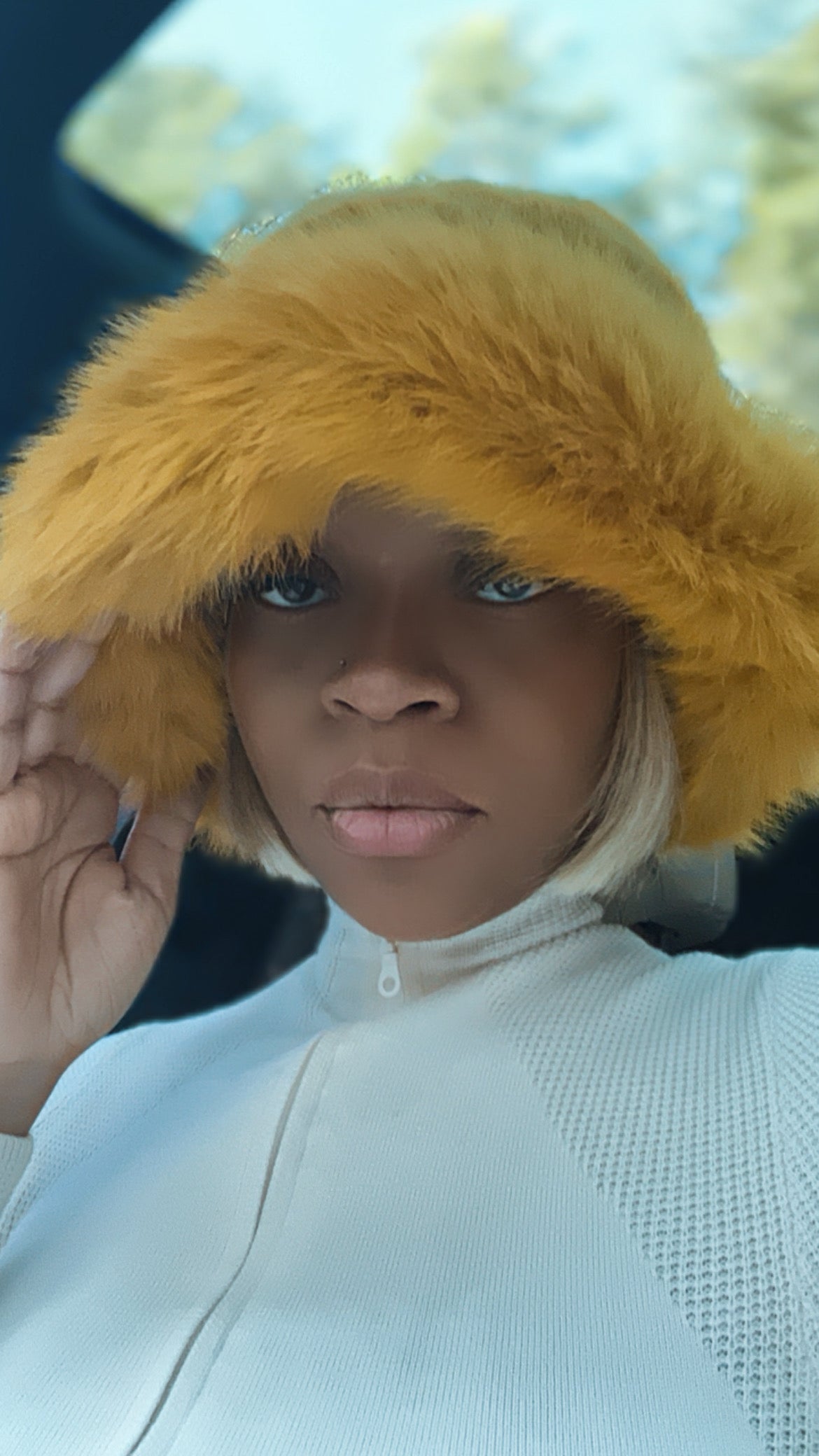 Kloud Fur Bucket - Mustard
