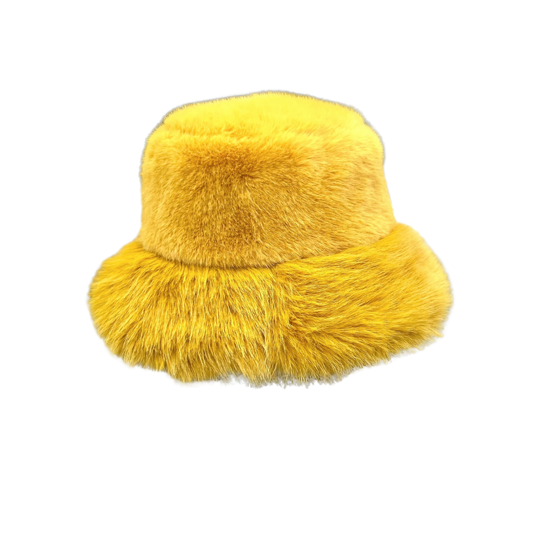 Kloud Fur Bucket - Mustard