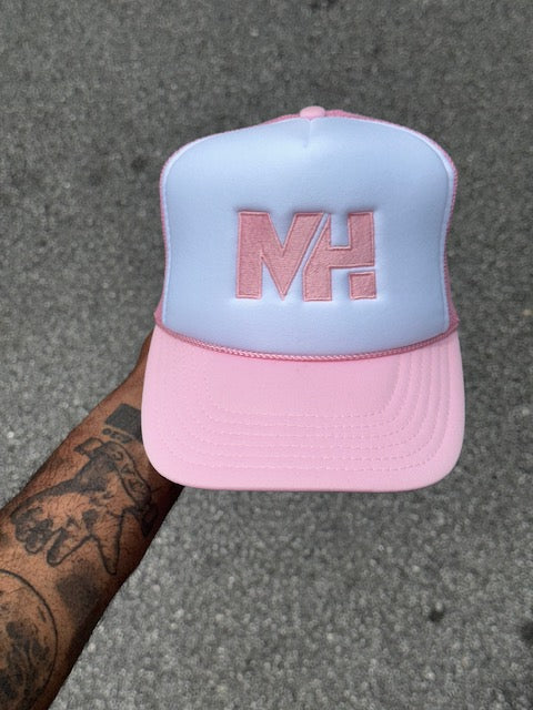 Pink & White MH Block